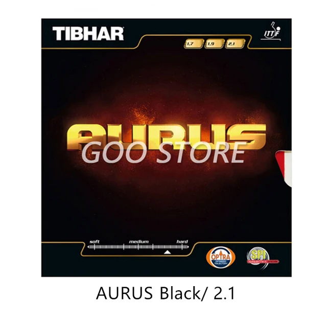 TIBHAR AURUS / AURUS SOUND / SOFT Orignal TIBHAR Table Tennis Rubber Ping Pong Sponge AURUS Black