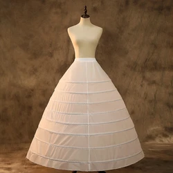 Free Size In Stock High Quality 8 Steel Ring Bridal Petticoats White Wedding Gown Petticoat Slip Underskirt Wedding Accessories