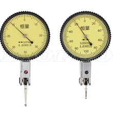 0-0,002 мм 8 драгоценностей рычаг индикатор аналоговый дисплей циферблат рычаг ударопрочный циферблат тестовый индикатор измерителя метр циферблат микрометр 0-0,8 мм