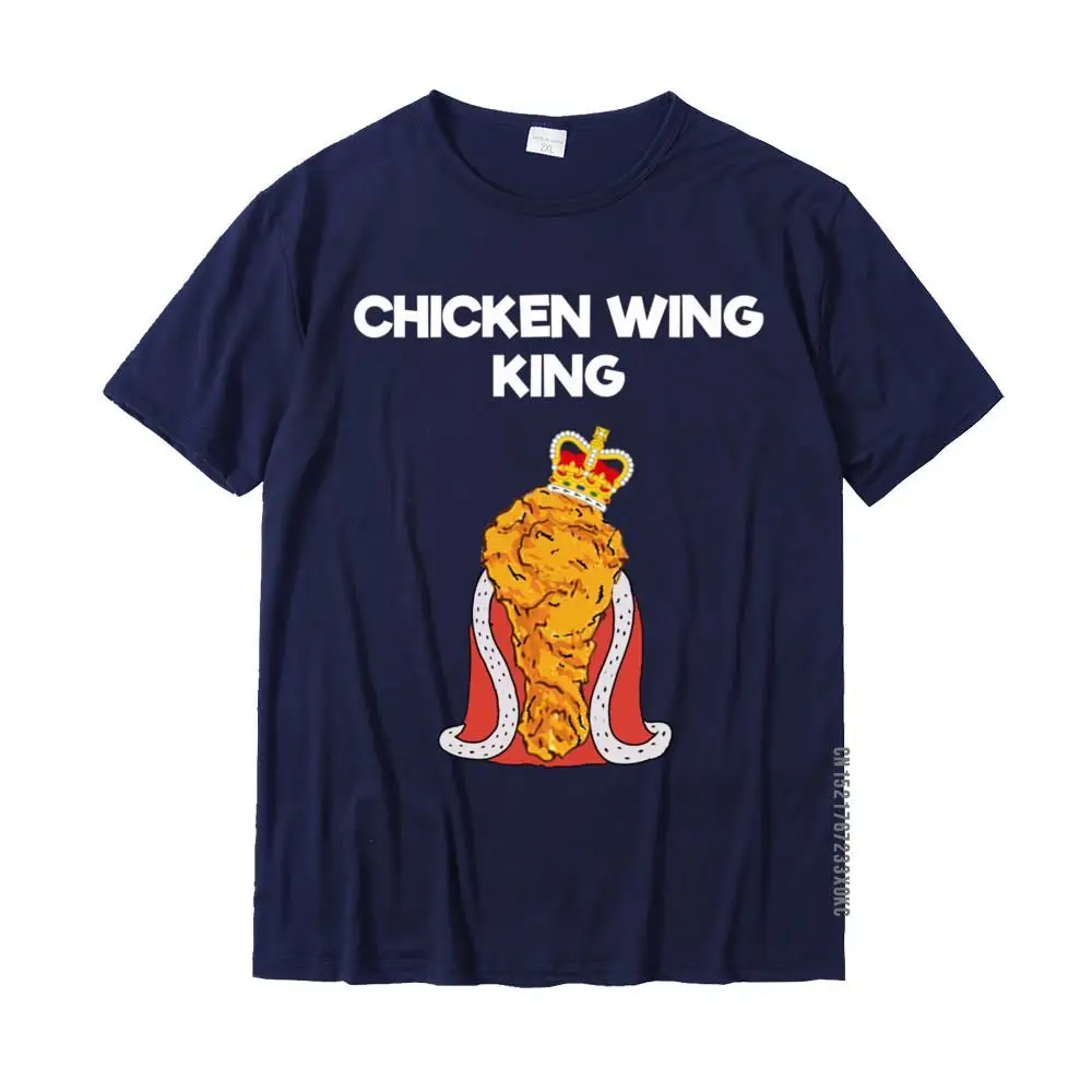 Normal T Shirt Wholesale Round Neck Unique Short Sleeve Pure Cotton Mens T-Shirt Customized T Shirt Wholesale Funny Chicken Wing Fan Hoodie Shirt - King__MZ20211 navy