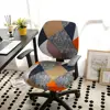 Printed Computer Chair Cover Spandex Office Chair Cover 2 Pieces Set for Chair Back and Base ► Photo 2/6