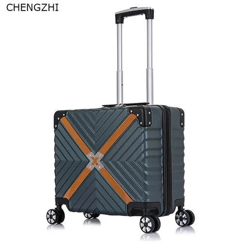 CHENGZHI retro18-дюймовый женский чемодан на колесиках для студентов, чемодан, чемодан на колесиках, дорожная сумка для девочек - Цвет: 5