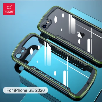 

For iPhone SE Case 2020 4.7" XUNDD Luxury Stronger Drop-proof Armor Transparent Protective Back Case for iPhone SE2 SE 2 Case