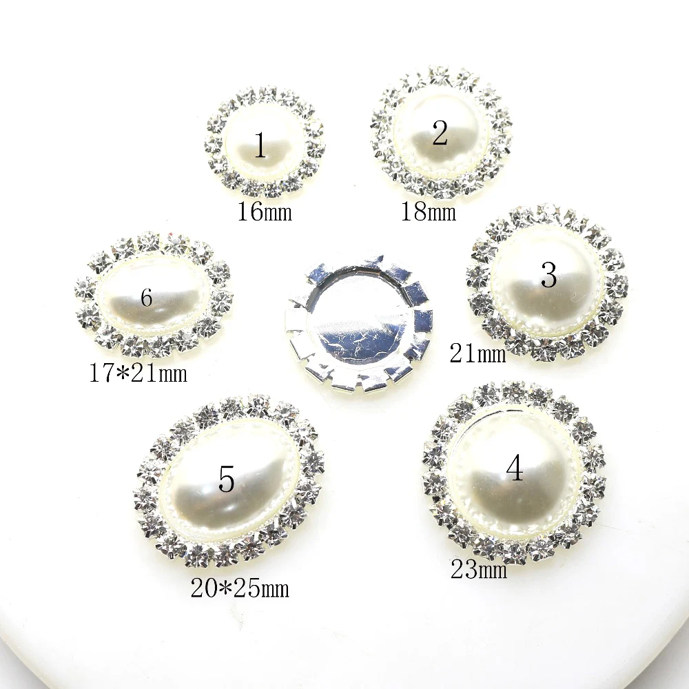 10 шт./лот серебряные разноразмерные белые жемчужные аксессуары сделай сам без