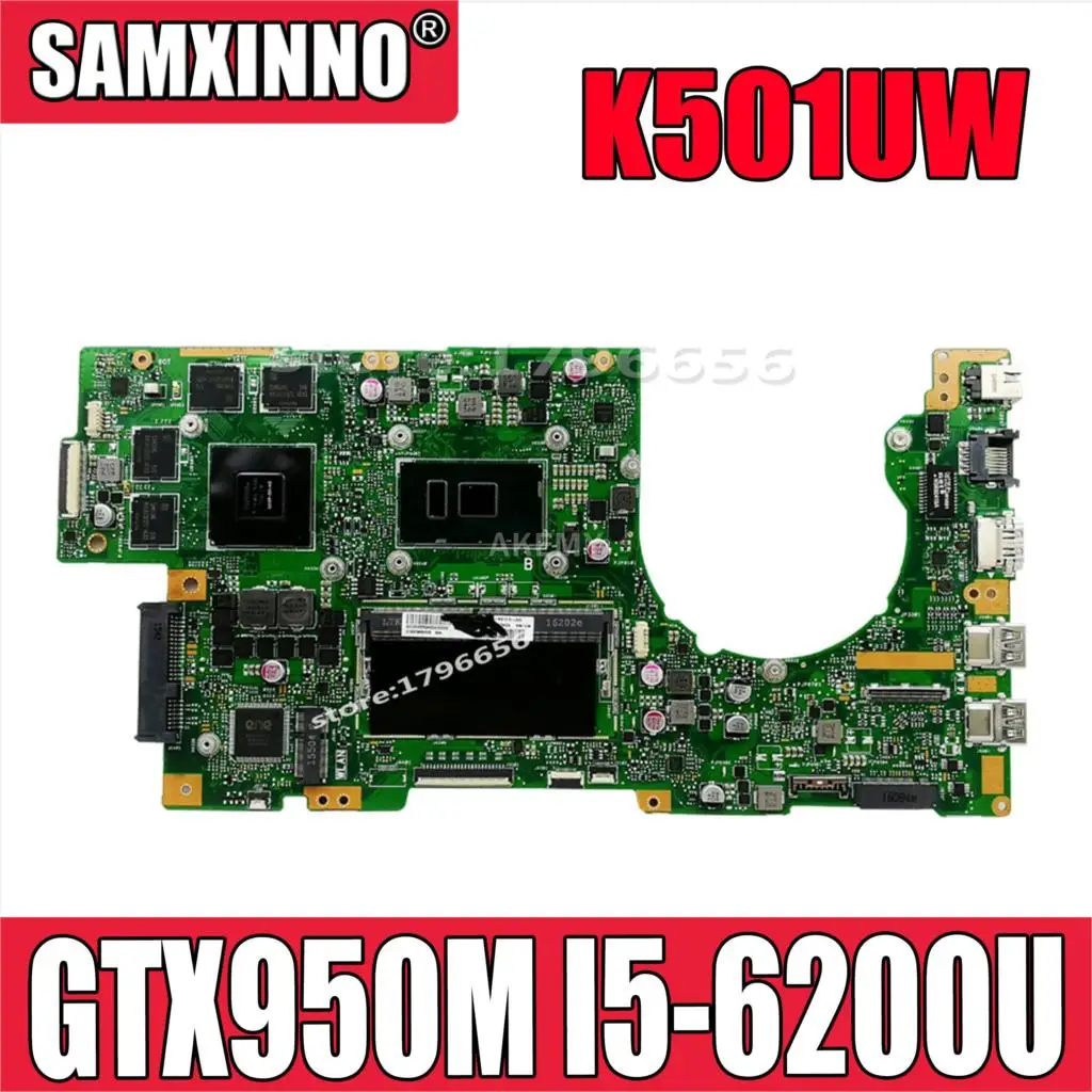 K501UW материнская плата для ноутбука For Asus K501UWK K501UXM K501U тестовая оригинальная DDR3 4G RAM