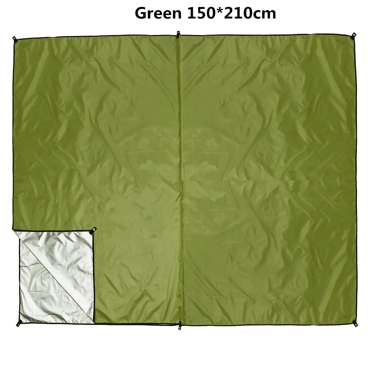 GREEN 150x210cm Водонепроницаемый солнцезащитный навес брезент тентовая тень ультралегкий УФ садовый тент навес Зонт Открытый Кемпинг гамак дождь муха - Цвет: GREEN 150x210cm