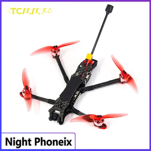 TCMMRC New Night phoenix 4 Inch rc drone With HD camera gps FPV Racing Drone quadcopter DIY gifts for new year 2022 1