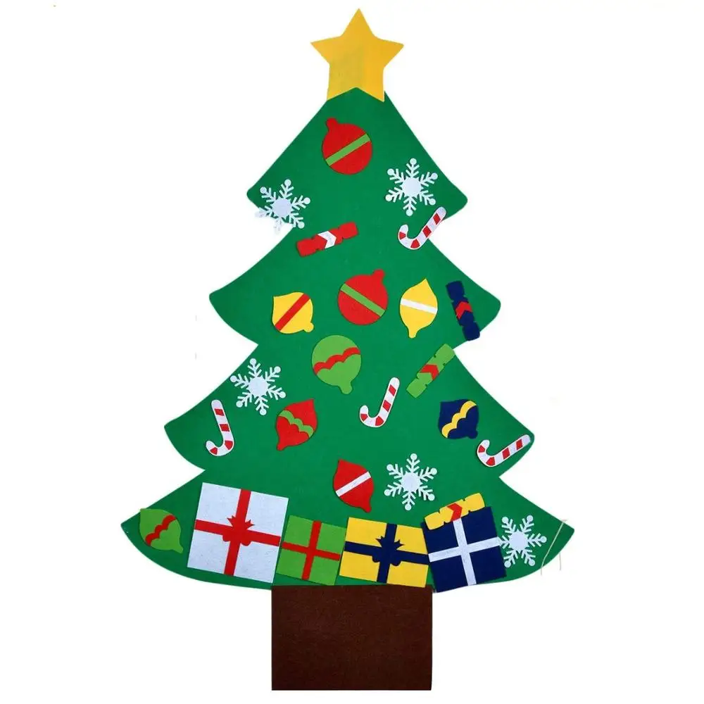 

Felt Christmas Tree, 3.2ft DIY Christmas Tree with 28 Pcs Ornaments