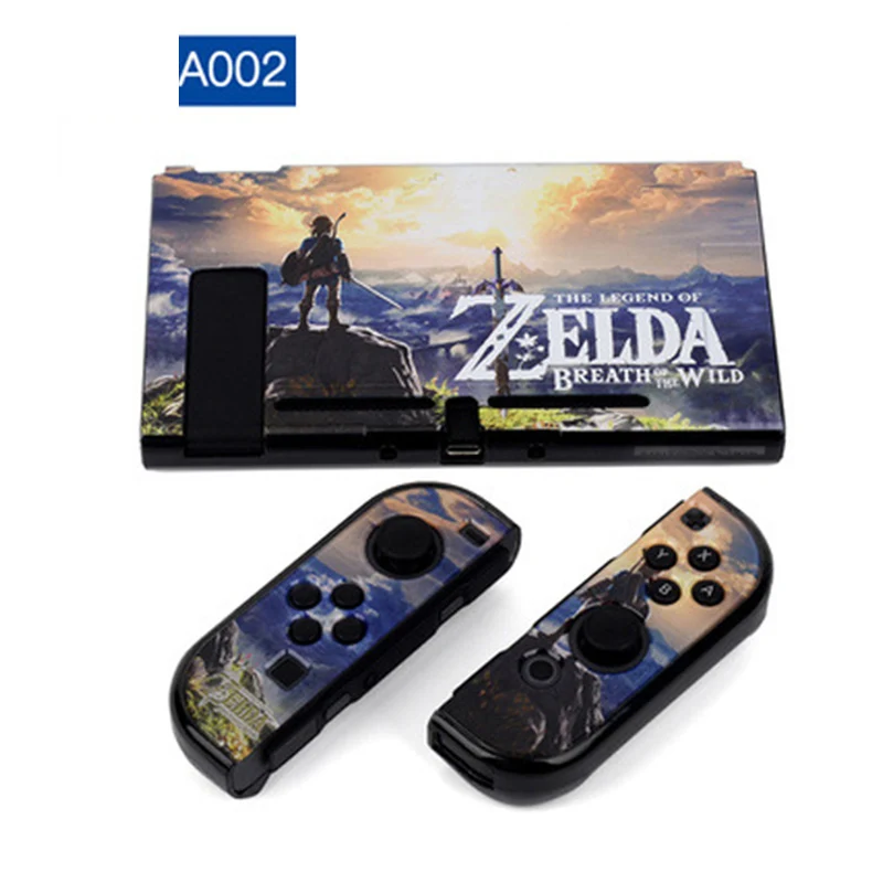 A002 Цветной чехол для джойстика NS Zend Switch, Жесткий Чехол, аксессуары для игр, защитный чехол(подходит для док-станции - Цвет: A002