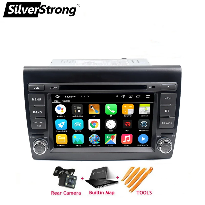 SilverStrong 2 Din Android 10 автомобильный dvd плеер для Fiat/Bravo 2007 2008 2009 2010 2011 2012 радио GPS