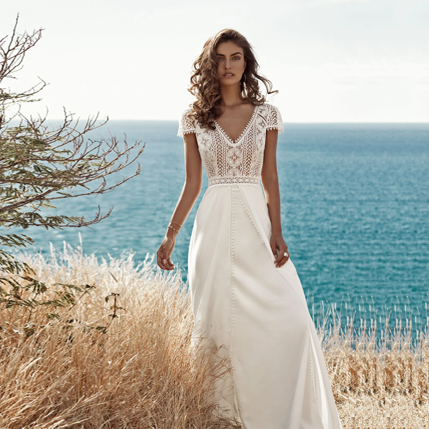 Bohemian Boho Beach Wedding Dresses ...