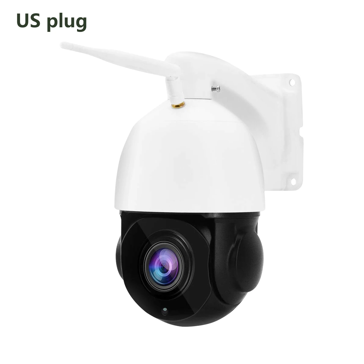 US plug 1080P WI-FI 2.0MP PTZ IP Камера панорамирования/наклона Скорость купол Камера аудио Водонепроницаемый камеры для домашней системы безопасности для видеоняни - Цвет: US plug