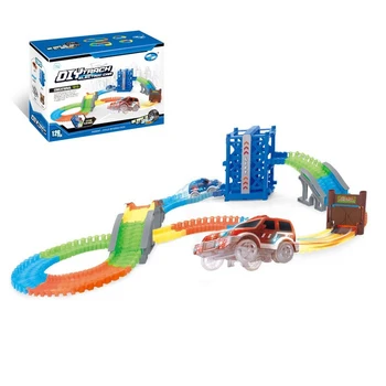 

Auto track "Magic Track", flexible, glows in the dark, 126 parts, Elevator 2948307