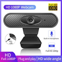 HD 1080P Webcam X3 PC Camera USB Built-In Microphone Computer Web Cam Webcast Android TV Skype OS Windows Webcamera Laptops