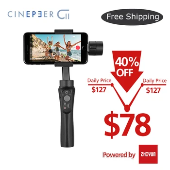 

CINEPEER C11 Official Mobile Gimbal for iPhone/Samsung 3-Axis Vlog Handheld Stabilizer Powered by ZHIYUN VS isteady