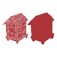 

Two Bumblebee Shelter New Set Cutting Die Scrapbook Diary Decoration Template Embossing Template DIY Greeting Card Handmade 2021