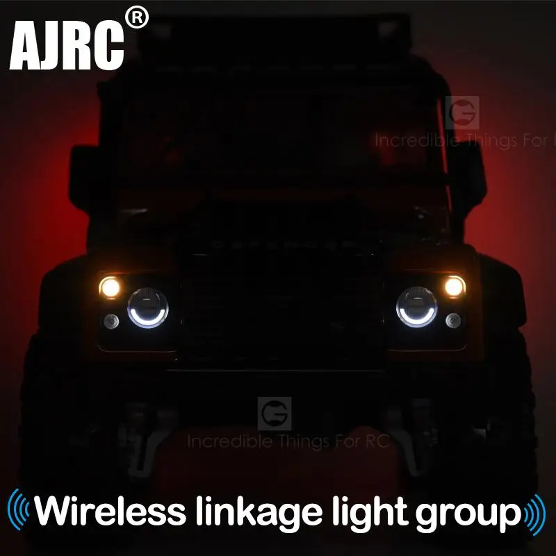 TRAXXAS TRX-4 Defender wireless Bluetooth linkage lights headlights / daytime running lights / turning lights / reversing lights