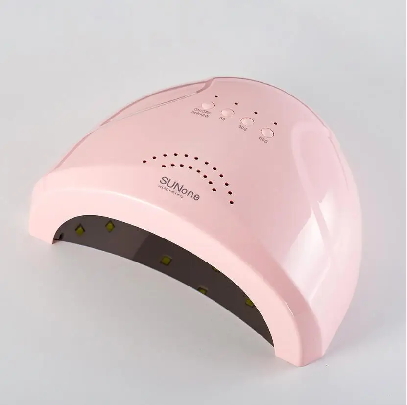 SUNone профессиональная светодиодная УФ-лампа для ногтей 48 Вт светодиодный Сушилка для ногтей белый светильник UV светильник терапии, лампа для лечения ногтей машина инструменты для маникюра - Цвет: pink