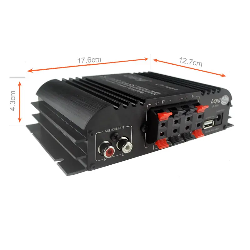 Авто аудио усилитель автомобиля LP-168S 12 В мощность сабвуфер 2,1 канальный Бас выход Hi-Fi стерео звук с функцией AUX громкий динамик