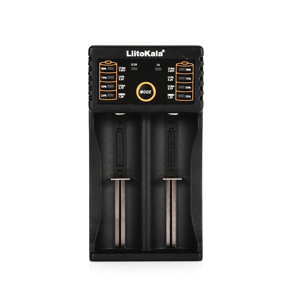LiitoKala Lii-202 USB интеллектуальное зарядное устройство для 18650 26650 18350 14500 lii202 с функцией внешнего аккумулятора ni-mh литиевая