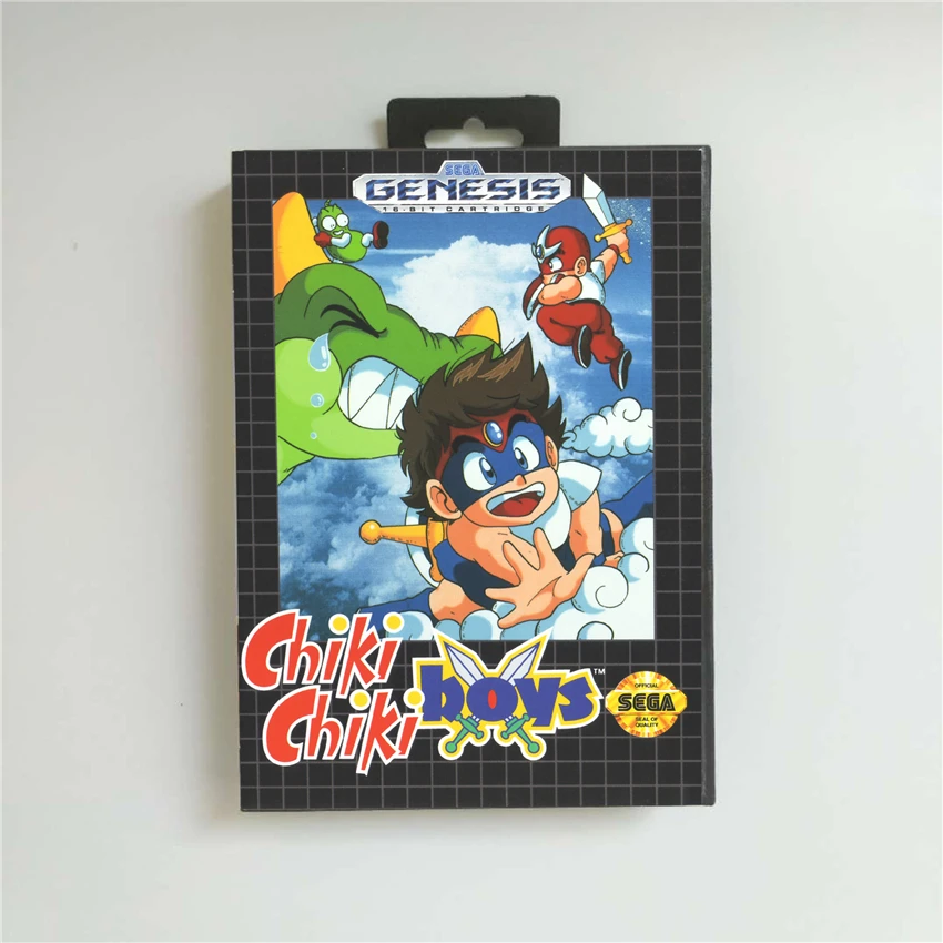 Chiki Boys-Крышка США с розничной коробкой 16 бит MD игровая карта для Sega Megadrive Genesis