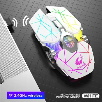 

Wireless Gaming Mouse X13 Rechargeable Game Mouse Mute Liquid-cooled Shining Mechanical Mice for Pc Laptop 5.21