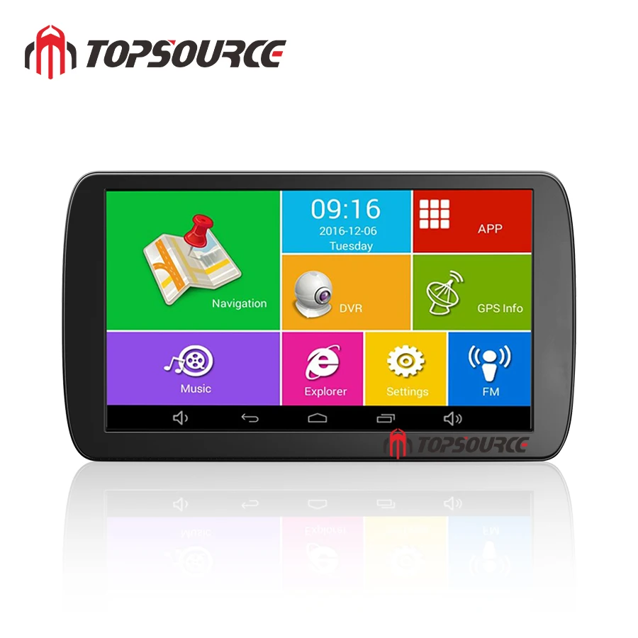 Видеорегистратор TOPSOURCE, 9 дюймов, 1 + 16 ГБ, ANDROID 6,0, Full HD 1080P - изображение