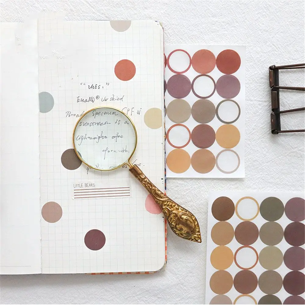 

4PCS Handbook Series Kawaii Cute Sticker Custom Stickers Diary Stationery Scrapbook Decorative Stickers School Office Supplies