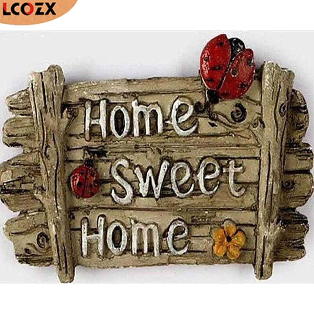 Алмазная 5D картина Home Sweet LCOZX Набор для вышивки крестиком сделай сам мозаика из