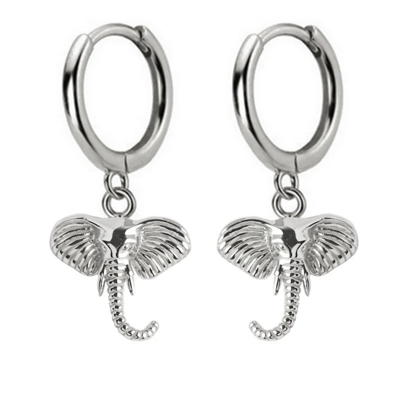 DA532 Silver Новинка, топ, маленькие 925 пробы, серебряные Подвесные серьги-гвоздики, серьги для женщин, глаза слона, Ослепительный CZ Шарм, маленькие серьги-гвоздики DA537 - Окраска металла: DA532 Silver