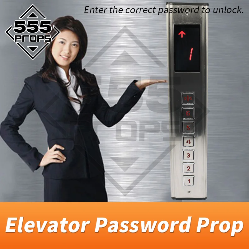 

555PROPS Elevator Password Prop Escape Room Game Real life input correct password to unlock riddle game prop supplier