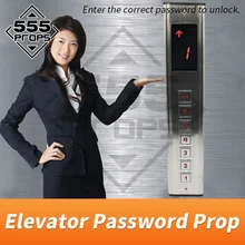555PROPS Elevator Password Prop Escape Room Game Real life input correct password to unlock riddle game prop supplier new escape room prop computer jigsaw puzzle system puzzles pieces jxkj1987 real life room escape adventurer game