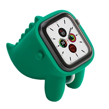 

For Apple Watch Holder Cute Dinosaur Shape Silicone Concise Bracket Anti-slip Durable Holder