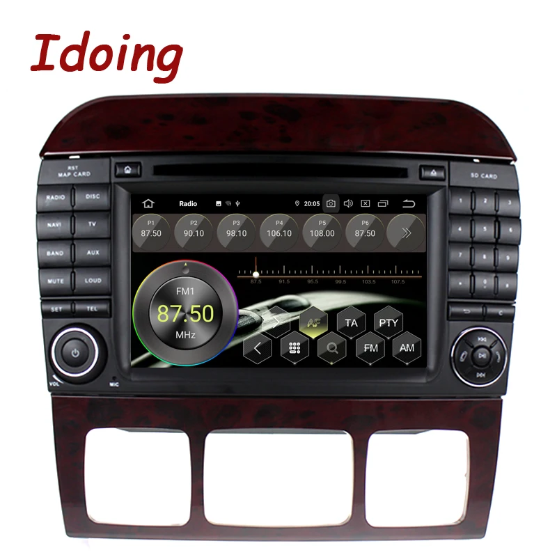 Top Idoing 7"PX5 4G+64G 8Core 2Din Andriod 9.0 Car Radio GPS DVD Multimedia Player For Mercedes-Benz CL55 600 IPS Screen Navigation 2