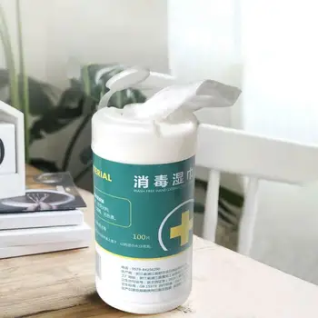 

100Pcs/Pack Portable Alcohol Wet Wipe Disposable Disinfection Car home Cleaning Wet Wipes For Hand Cleaning Care Paper Towels