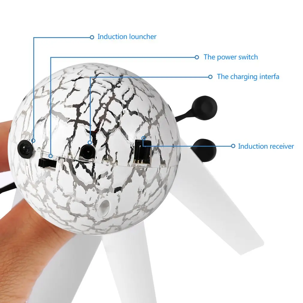 OCDAY светящиеся игрушки, светящийся светодиодный магический летающий шар, зондирующий светодиодный хрустальный летающий мяч-вертолет, индукционные игрушечные самолеты