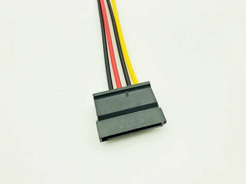 5PCS SATA Power Cable IDE to Serial ATA SATA HDD Hard Drive Power Adapter Cable Cord 15Pin SATA to 4Pin IDE Power for BTC Mining