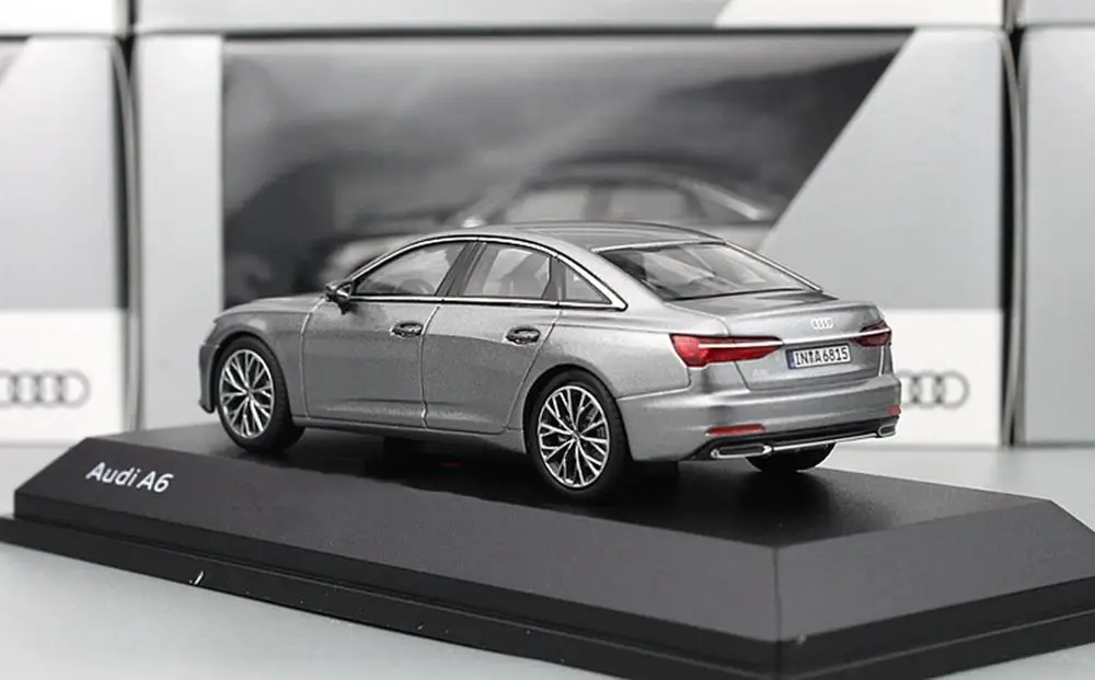 1/43 масштаб Audi A6 серый литой автомобиль модельные игрушки, коллекционные подарки