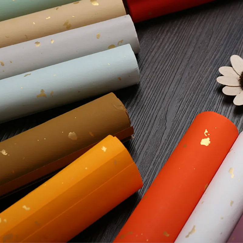 Half-Ripe Rice Paper Rijstpapier Chinese Calligraphy Xuan Paper Gold Sprinkling Chromatic Painting Paper Papier De Riz
