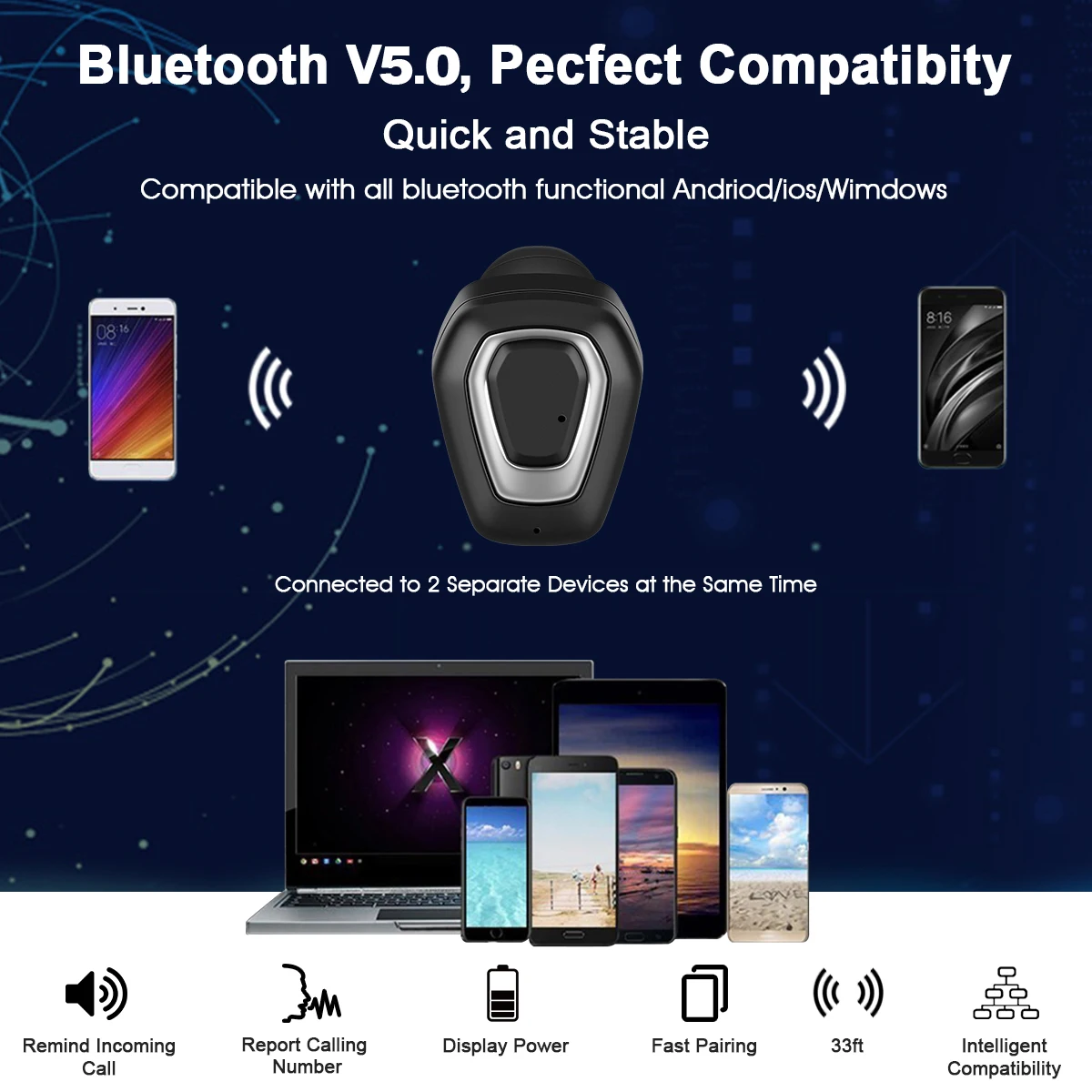 KYCXD TWS bluetooth 5,0 наушники 3D настоящие беспроводные стерео наушники с микрофоном портативные hifi мини беспроводные наушники