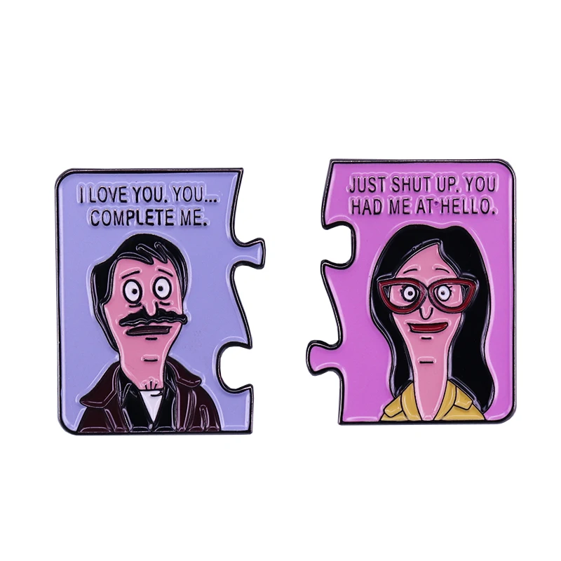 Эмалированная заколка с надписью You Had Me At Hello карикатура Джерри магира прекрасные