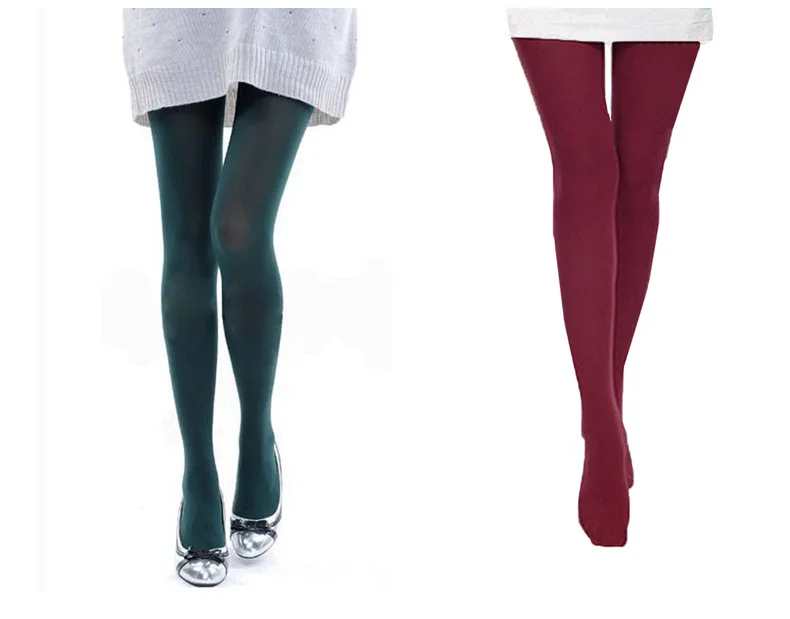 Female Tight 11 Colors Woman Sexy 120D Candy Color Pantyhose Plus Size Stockings Multicolour Stovepipe Tights