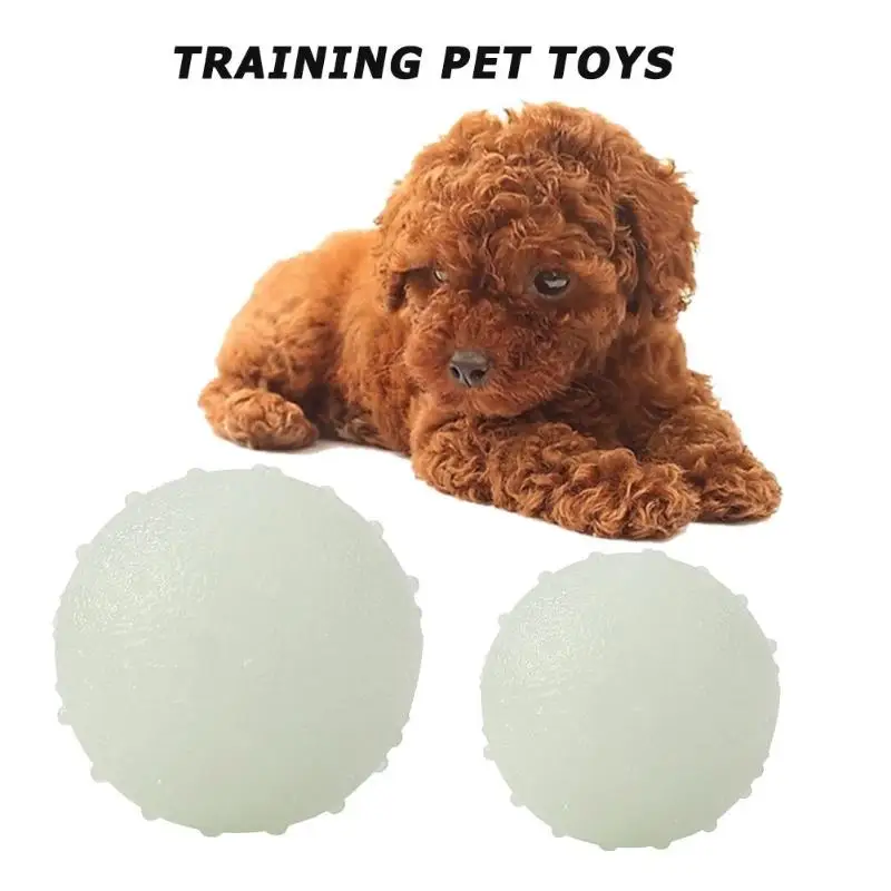 Pet Dog светящееся уплотнение мяч выдавливание жевательные игрушки антистресс флуоресценция щенок подарок домашний сад интерактивные материалы