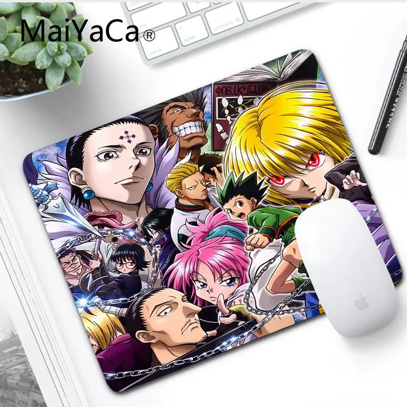 Игровой коврик для мыши MaiYaCa hunter x hunter killua с клавиатурой, Комфортный коврик для мыши, игровой коврик для мыши - Цвет: No LockEdge 18x22cm