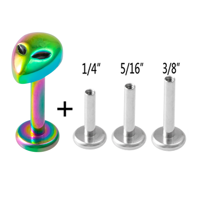 Paw Labret Monroe Lip Ring Bar Stud Zircon Internally Threaded 16G Tragus Helix Ear Cartilage Piercing Earring Body Jewelry