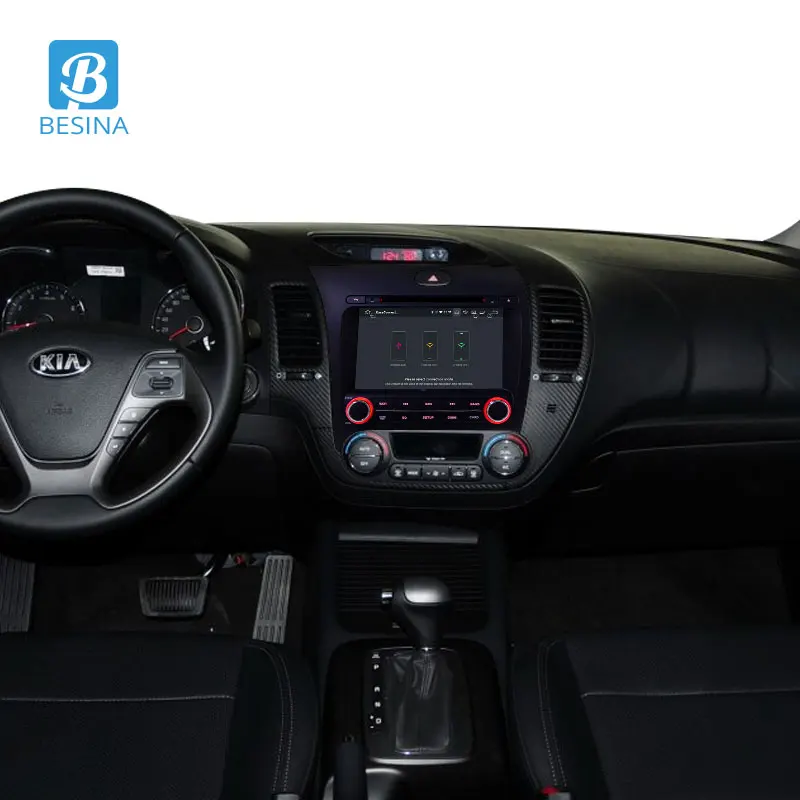 Top Besina Android 9.0 Car DVD player For Kia CERATO K3 FORTE 2013 2014- 2016 2Din Car Radio GPS Navigation Stereo WIFI 4G+64G Audio 5