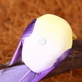 

12Pcs Artificial Birds Foam Feather Simulation Feather Animal Home Lawn