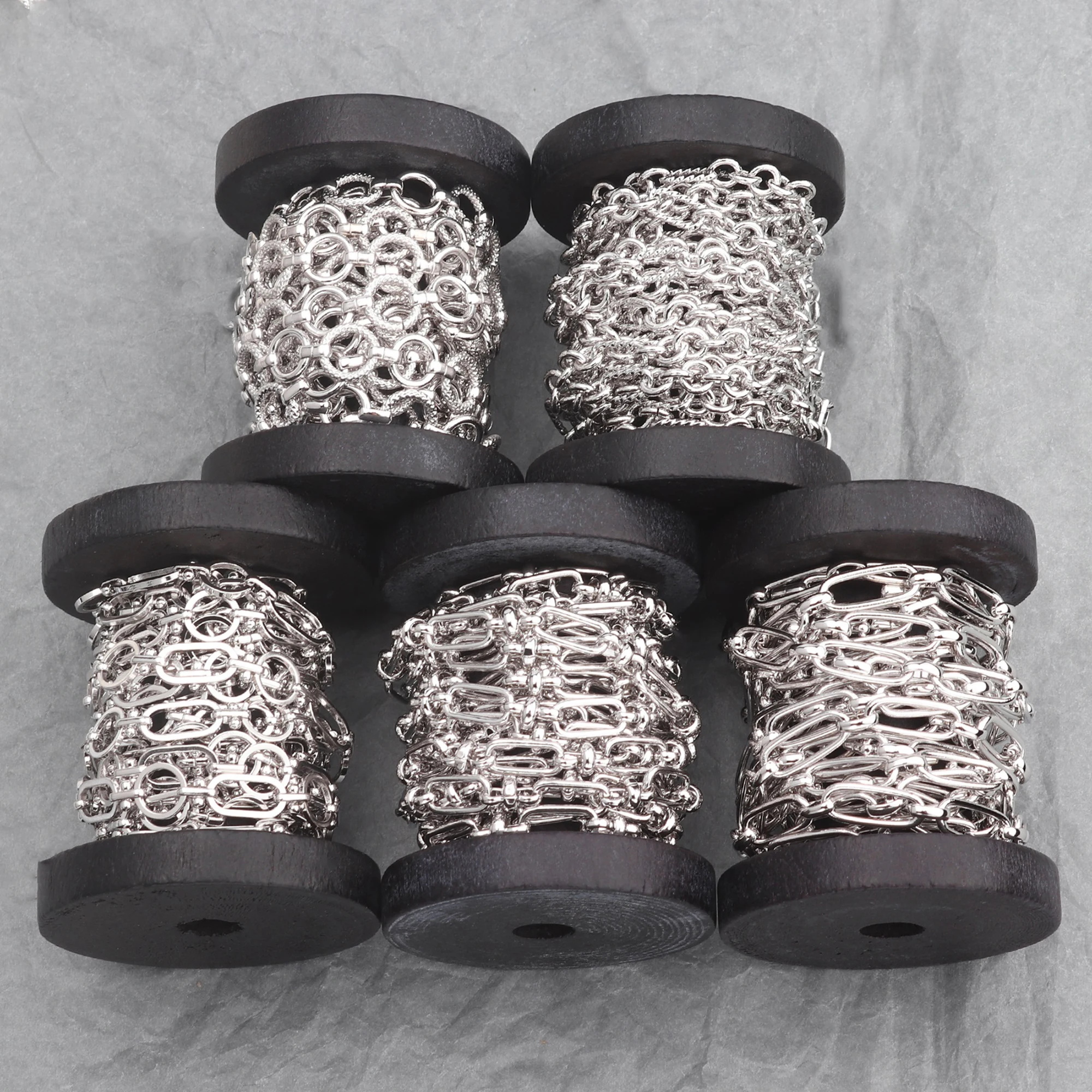 Sanying C61 diy chain necklace jewelry accessories copper platinum plated environmentally friendly making 1m/lot | Украшения и