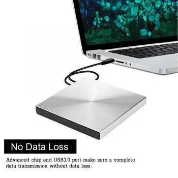 

optical drive 5Gbps Data Transmission External DVD Burner Multi-level Protection -up USB 3.0 DVD Drive