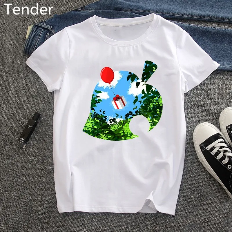 Футболка женская с круглым вырезом смешной топ перекрестными животными коротким